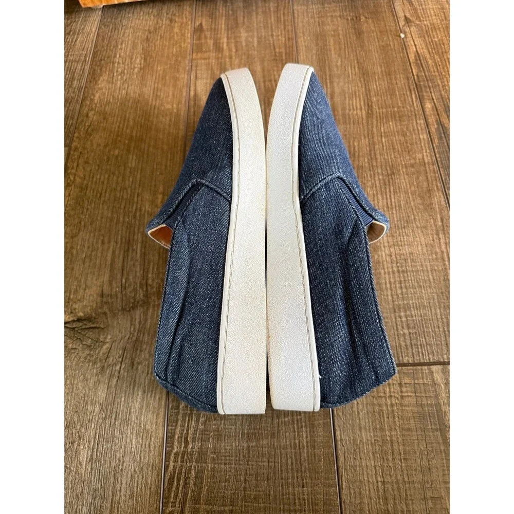 Vionic Midi Slip On Denim Sneakers Sz. 9 Blue